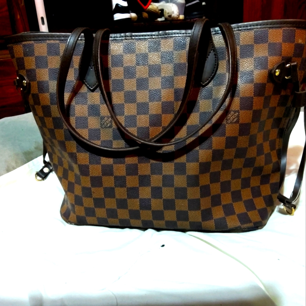 louis-vuitton neverfull damier ebene gm purse